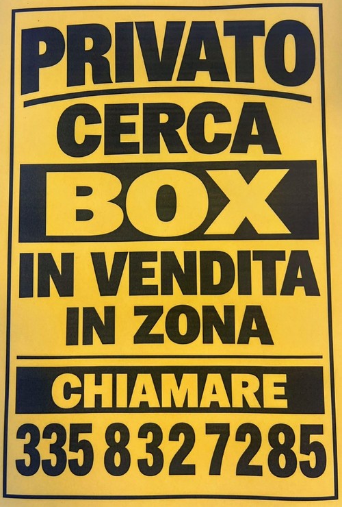 Cerco box posto auto coperto 