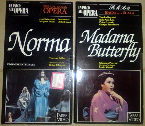 Norma e Madama Butterfly vhs