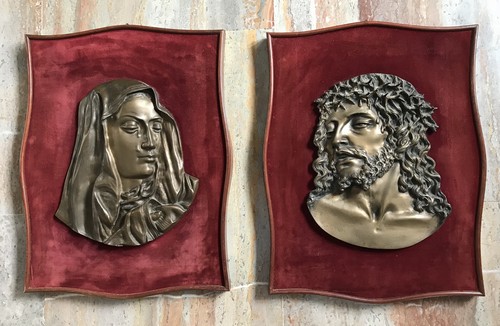 Quadri bassorilievo in bronzo - Maria e Ges�
