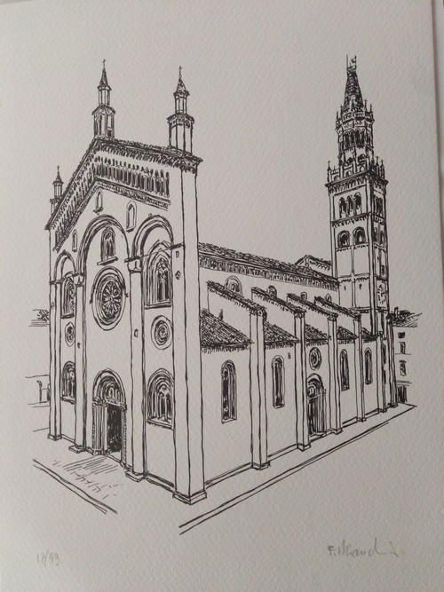 Bianchessi Feliciano litografiia Duomo Crema