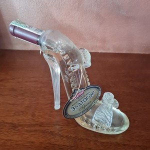 Bottiglia  vintage  in vetro da collezione a forma
