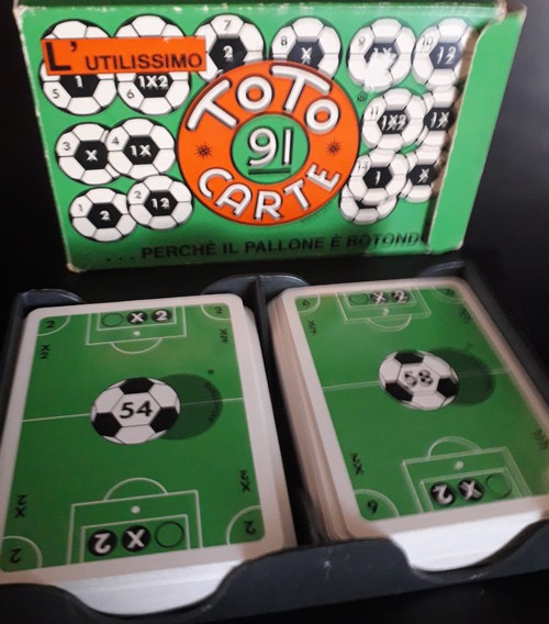 TOTO 91 rare  carte  per varianti  Totocalcio anni