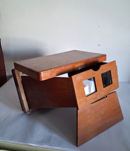Visore stereoscopico  vintage  tascabile  marchiat