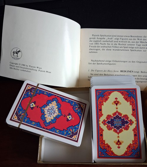 Carte da gioco  vintage  1975 -1980  Arabo PIATNIK