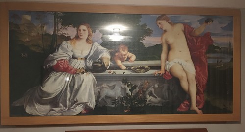 Quadro puzzle Amor sacro e amor profano