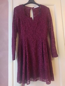 Abito pizzo Bordeaux
