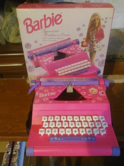Macchina da scrivere Barbie   anni 90