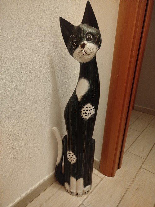 Gatto in legno 